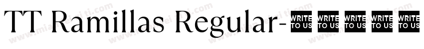 TT Ramillas Regular字体转换